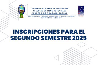 Inscripciones para el segundo semestre 2025