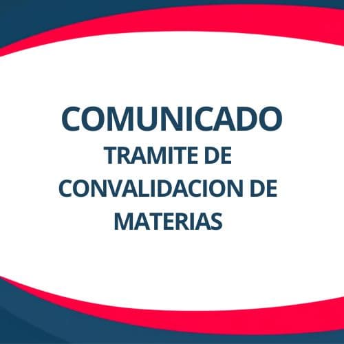 Tramite de convalidacion de materias
